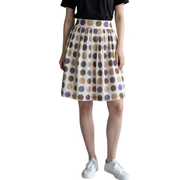 Anthropologie Dresses & Skirts - Anthropologie Edme & Esyllte Cultivation Polka Dot Twee Full Skirt